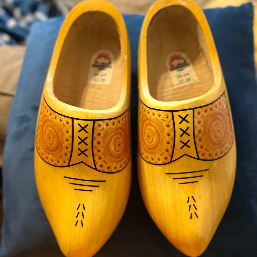 Wooden Antique shoes from Holland.